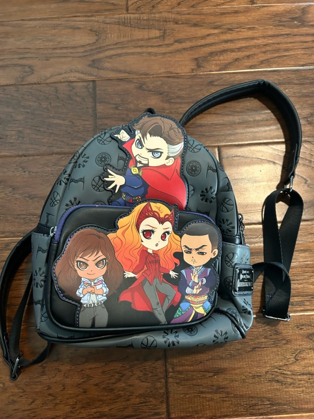 Marvel x Loungefly Black Doctor Strange & Scarlet Witch Chibi Mini Backpack